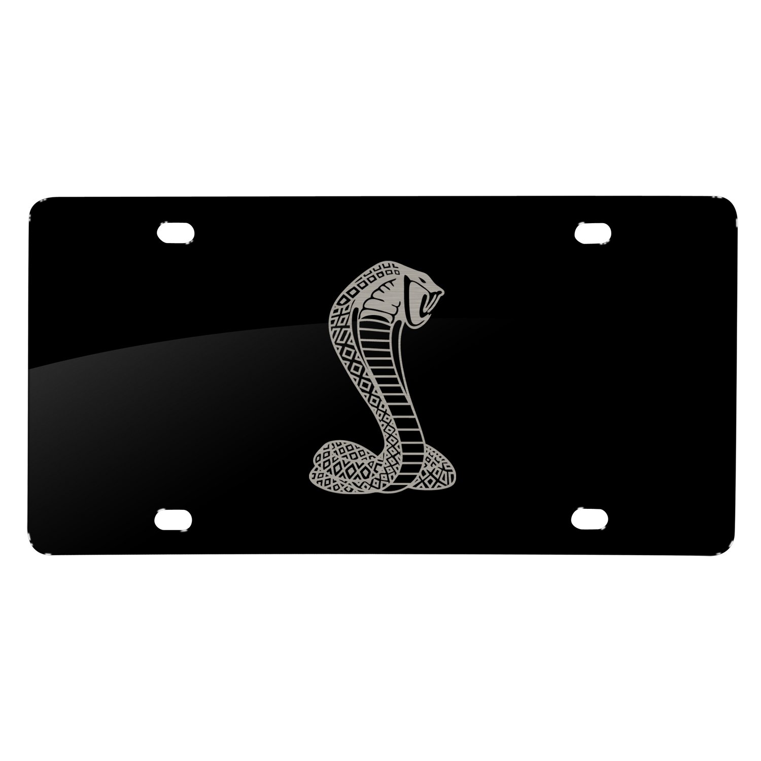 for Ford Cobra Matt-Look Laser Mark Matt-Look Black Acrylic License Plate