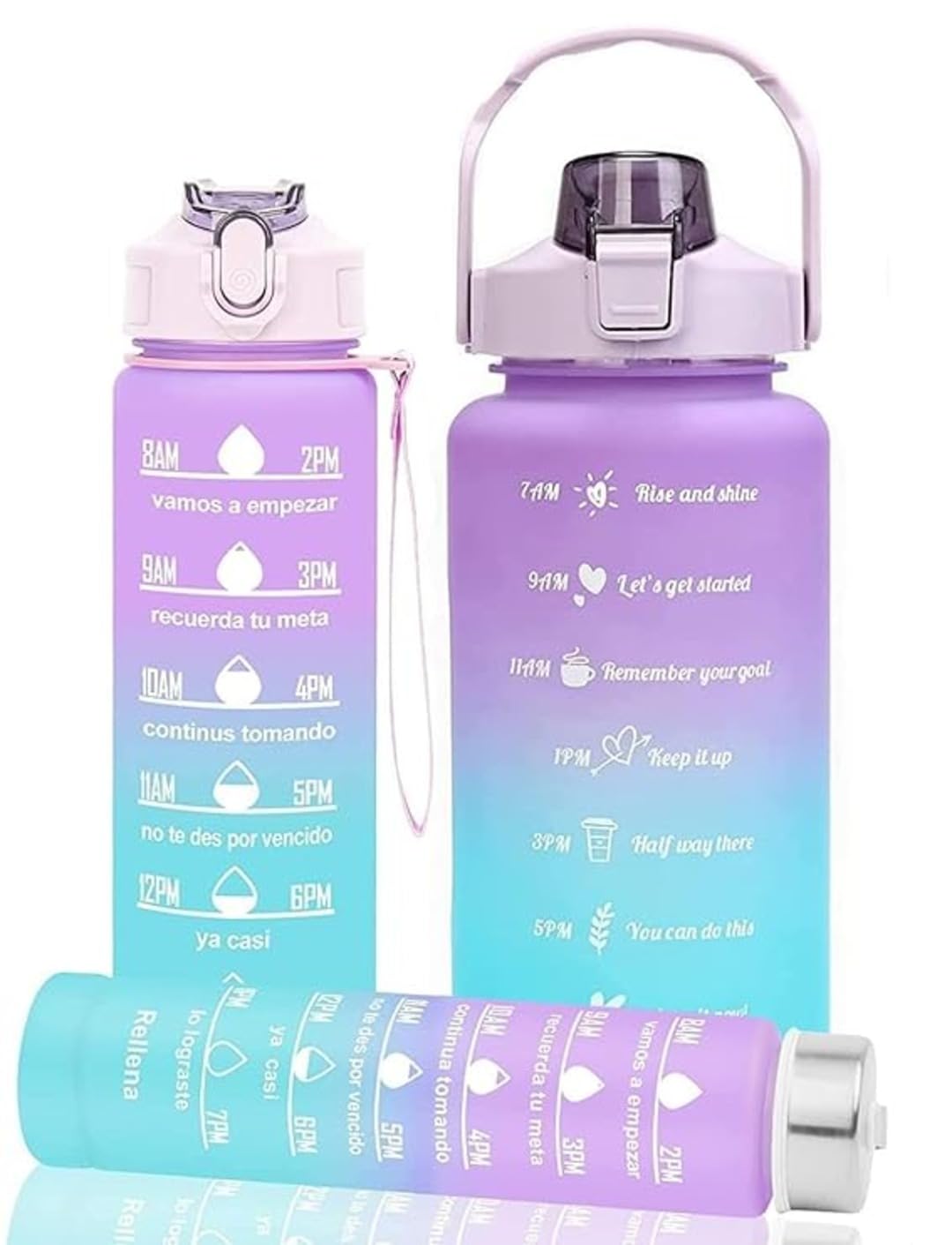 TRAMS Set of 3 Motivational Water Bottle, Sipper Bottle for Adults,Time Marker & Straw, 2 litre, 700ml, 280ml (MULTICOLOUR) (3 PCS SET) PPK24X9 (B0DCK35HBR) Amazon Price History, Amazon Price Tracker