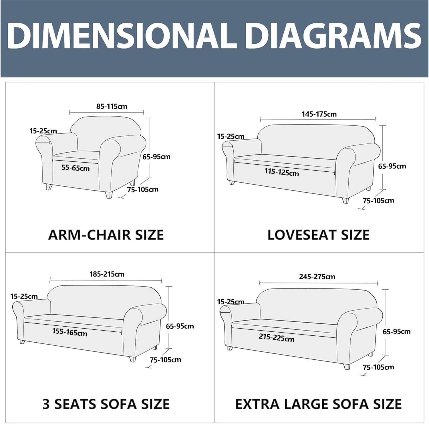 Ystyle Stretch Sofa Überzug 1 Sitzer, Sesselschoner rutschfest Mit Armlehne, Elastische Couch Überzug Jacquard, Universal Sofa Cover Moderne, Sofaschoner Hund Katze Wohnzimmer, Beige