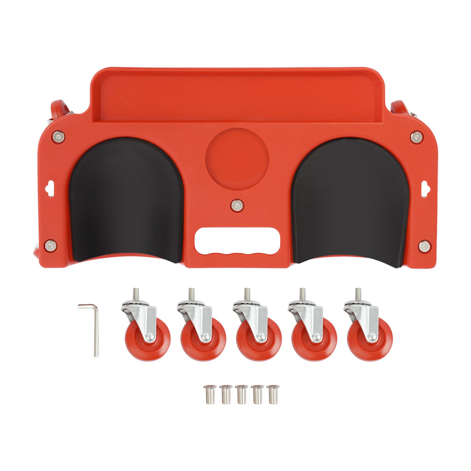 Synaiolma Ergonomic Rolling Knee Dolly,Cushioned Sponge Pad With Tool Tray,Perfect For Home Workshop And Auto Repairs, Supports Up To 100kg 220.46lbs,