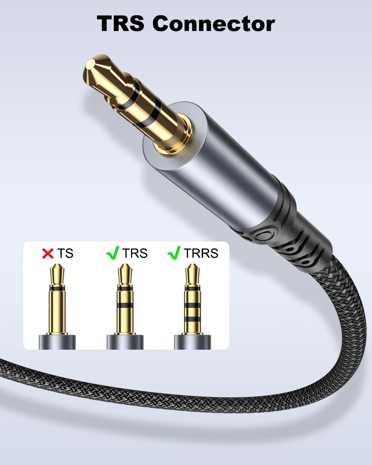 Câble USB C vers Jack 3.5mm 1M pour iPhone 16/15, Samsung S25 S24, Huawei, Xiaomi