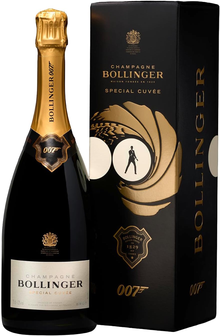 Bollinger Special Cuvee Non Vintage Champagne | Limited Edition James Bond Gift Box | 75cl