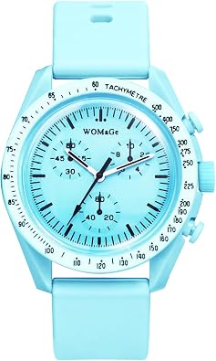 JewelryWe Men Women Silicone Watch - Analog Quartz Timepiece with Triple Sub-dials Fashion Casual Outdoor Sports Wristwatch for Mothers Day