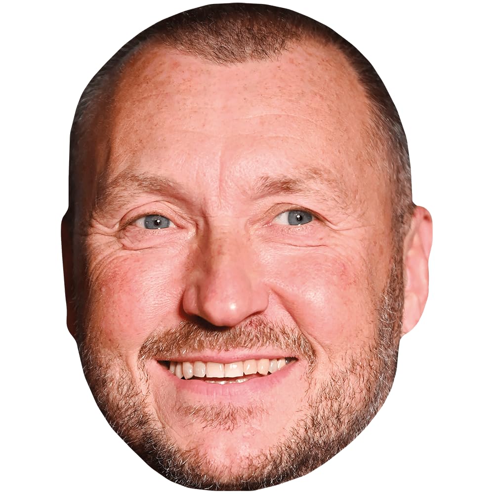Wayne Mardle (Stubble) Celebrity Mask, Flat Card Face, Fancy Dress Mask