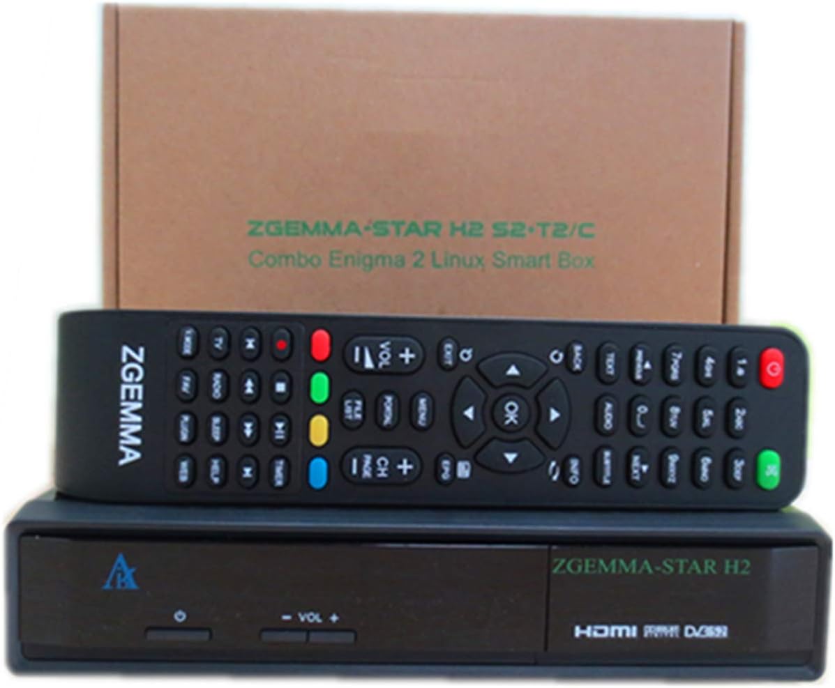 ZGEMMA-STAR H2 Enigma2 Linux OS DVB-S2+DVB-T2/C Combo Satellite Receiver HD FTA