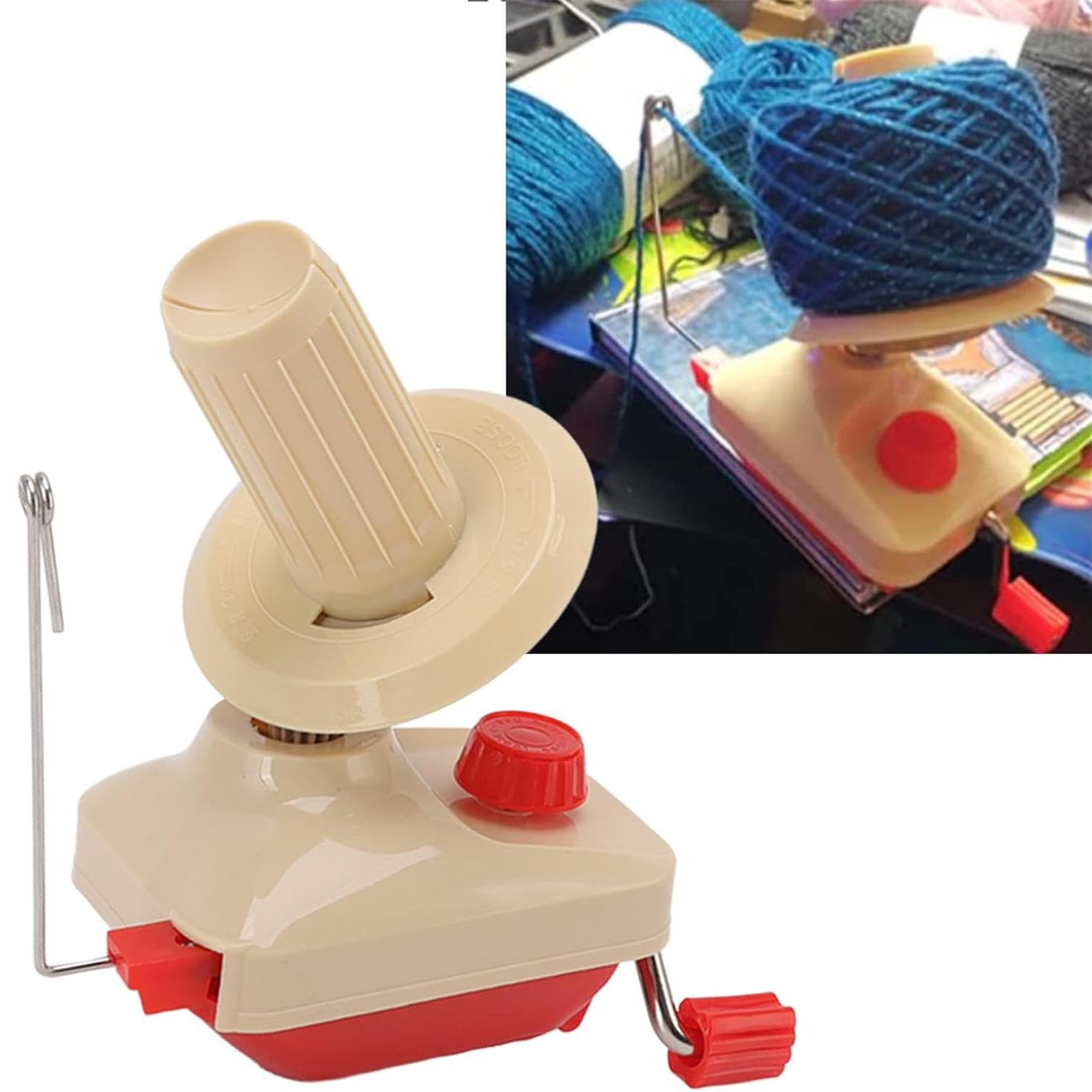 Máquina de bobinado - Bobinadora Manual de Lana Ligera | Suministros de Costura para Manoplas, Sombreros, Bufandas, Manualidades de Punto, suéteres, Juguetes de Ganchillo