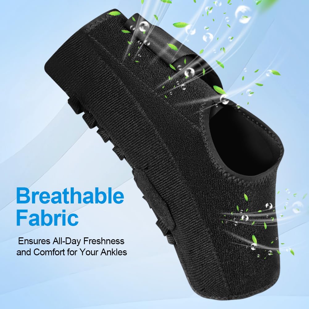 Vicloon Tobillera para Esguince,Tobillera Deportiva Hombre Mujer Estabilizadora de Tobillo con Refuerzo Lateral Extraíble,Tobillera Estabilizadora de Tobillo para Ambos Pies,S