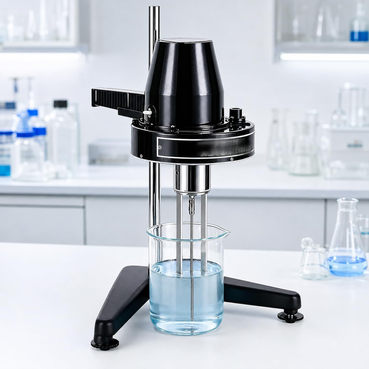 TYH Viscosimètre Rotatif Numérique 1-100 000 Mpa·s, Appareil De Laboratoire Numérique De Viscosité Rotationnelle, Précision ±5%, avec 4 Rotors, pour Encres, Peintures, Revêtements