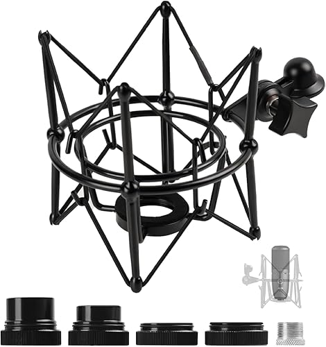 Soporte de choque para micrófono, soporte de micrófono de condensador para AT2020 MXL 770 MXL 990 Neumann U8U87Ai Samson G Track Pro Rode Procaster