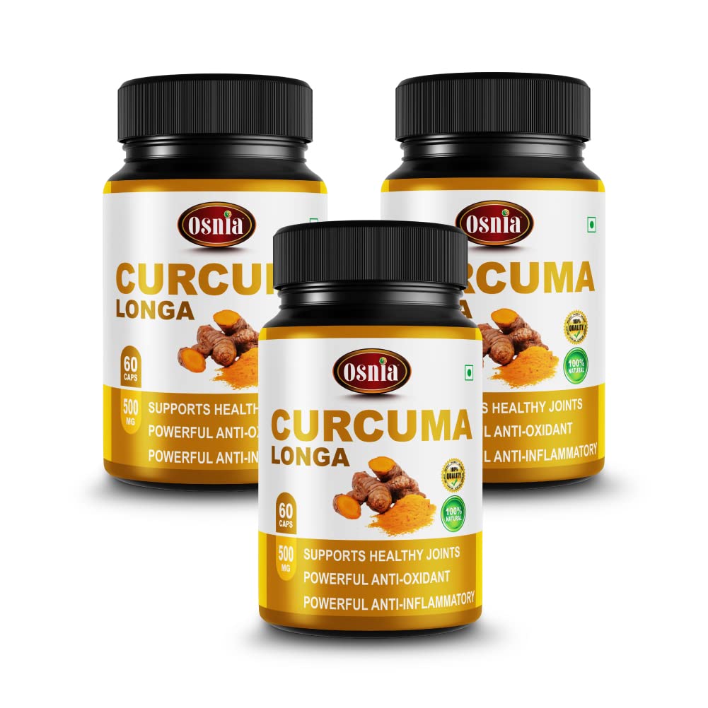 Curcuma Longa Extract 500 Mg Veg Supplement | Good For Skin & Joint Pains | Anti Oxidants & Anti Inflammatory| - 60 Capsules (Curcuma(Pack of 3))-picture-11