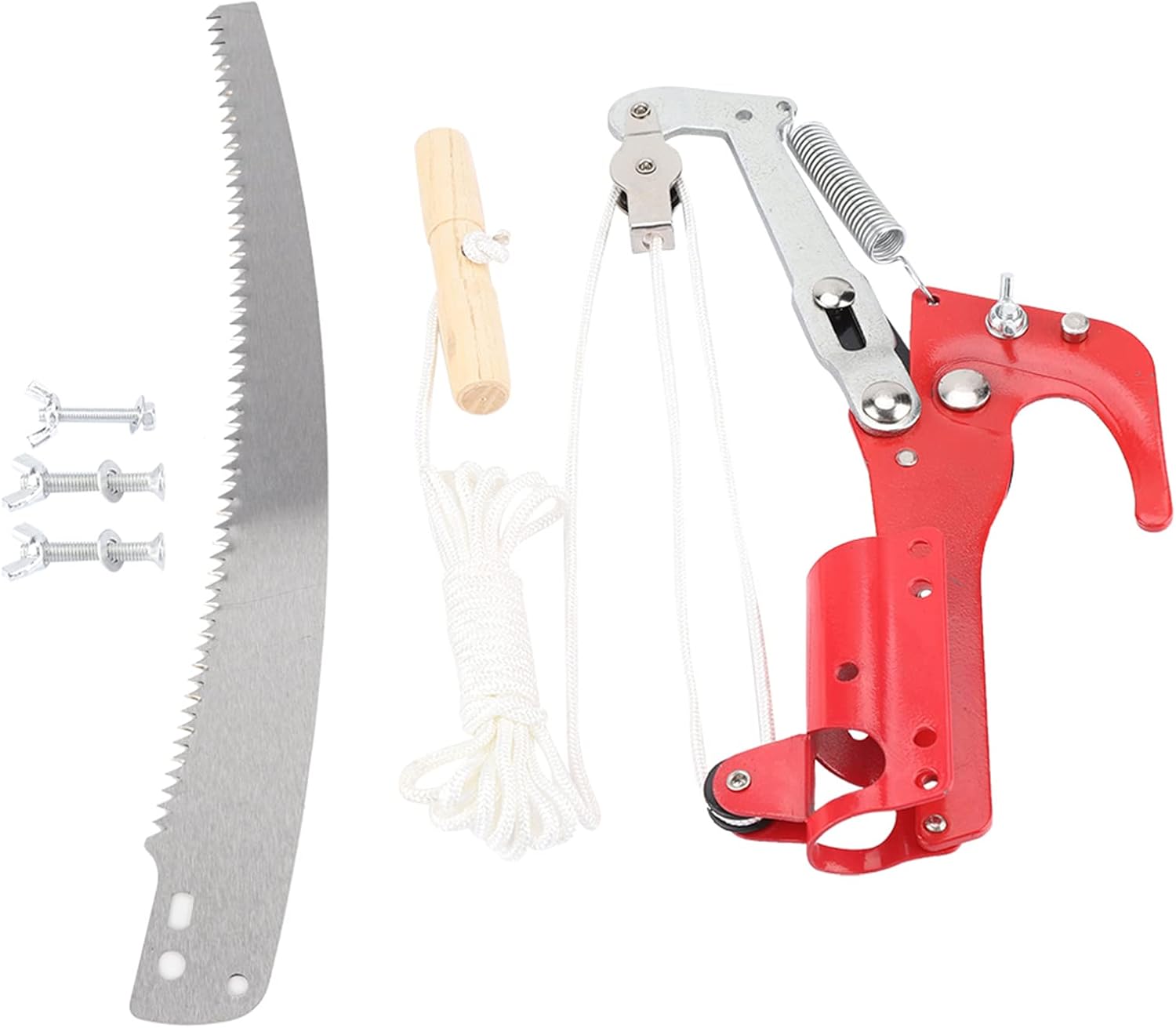 2 Wheels Sharp Garden Pruning Head Shear Fruit Picker Harvester Pole