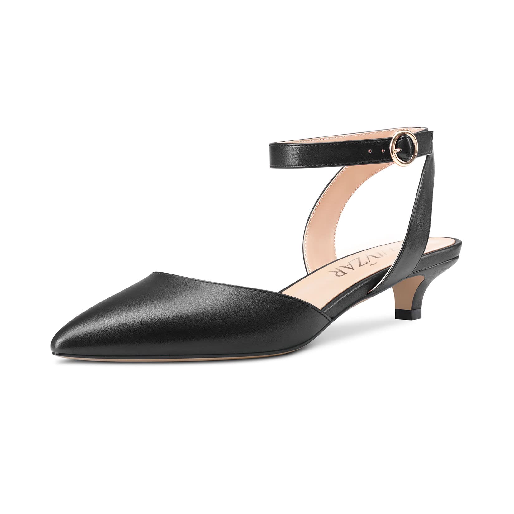 Slingback Pointed Gothic Detail Lace-up Sandals Toe Black main image 1