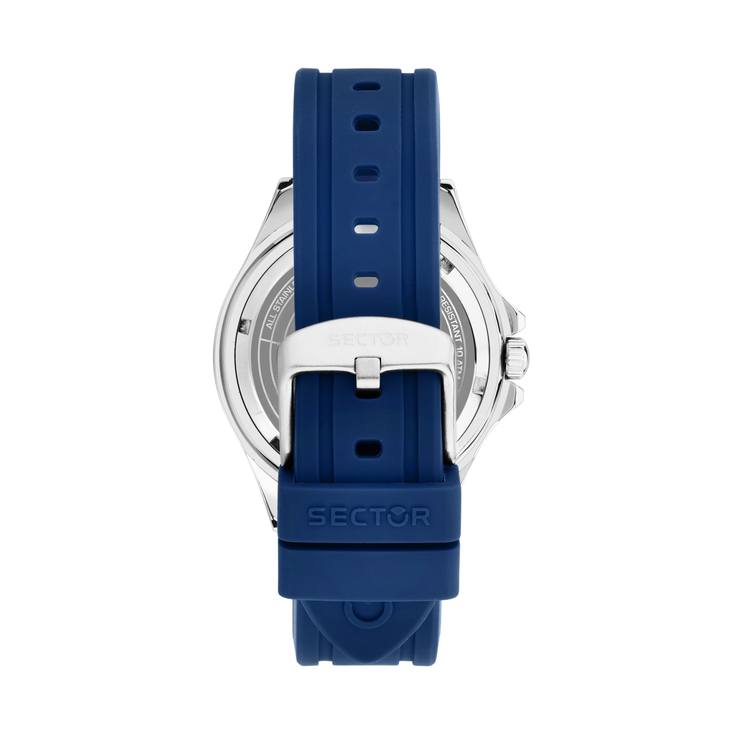 Sector No Limits Orologio Uomo, Tempo, Data, Analogico, 43 mm, Collezione 230, Cinturino in Silicone