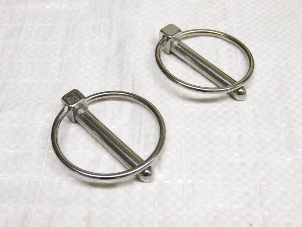 Secure Fix Direct Lynch Pin Stainless Steel 8Mm X2 (Linch Locking Fastener Linchpins Trailer Quick Release)