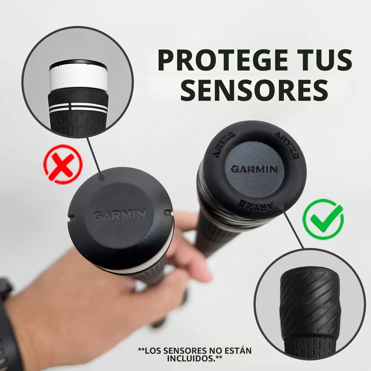 Fundas para sensores de Palos de Golf compatibles con Garmin Approach CT10, Inteligentes Arccos, Etiqueta de Almohadilla de Golf y Otros seguimientos de GPS. Se Adapta Desde