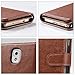 ULAK Note 3 Case, Galaxy Note 3 Case - Multi Card Slots Series PU Leather Magnetic Wallet Case Cover for Samsung Galaxy Note 3 III N9000 (Brown)