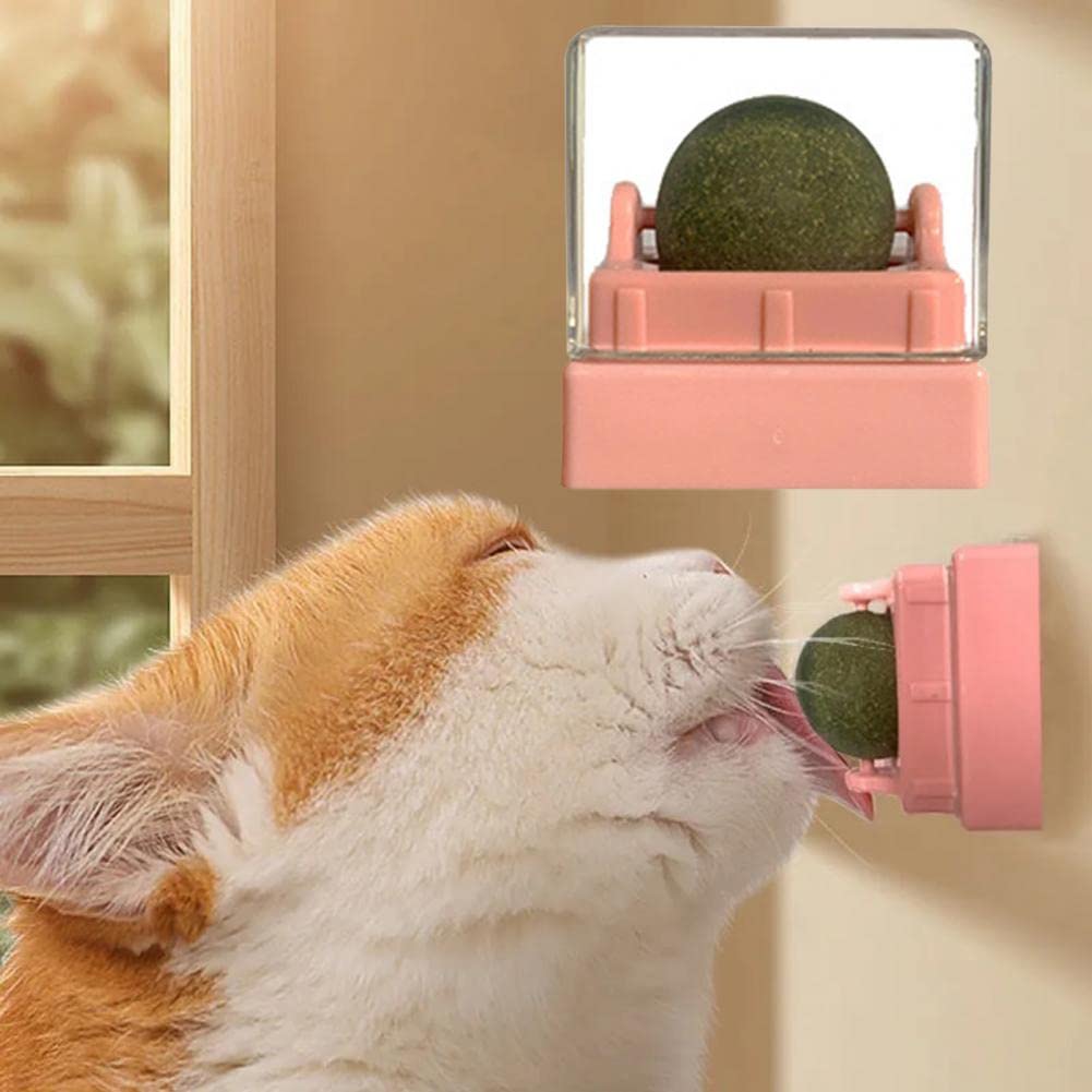 Juguete Ecológico para Gatitos Pelota De Goma para Gatos Diseño Giratorio Mano De Obra Fina Pelota De Hierba Gatera Juguetes para Gatos