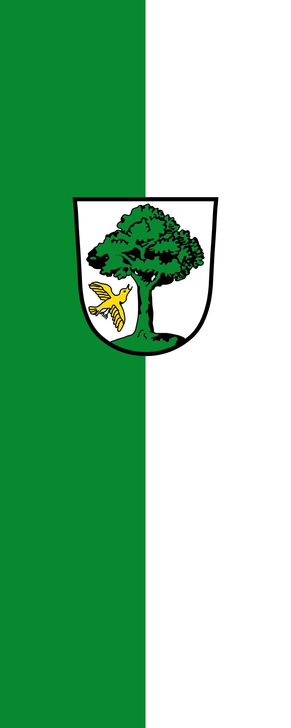 Drapeau Freyung St format portrait de 3.5m² mesurant 300x120cm