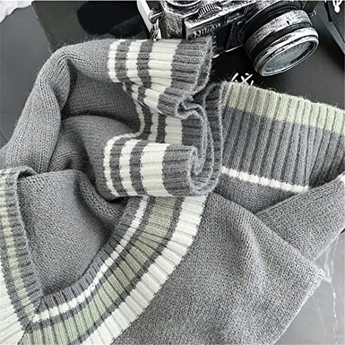 Oversize Sweater Vests Men Patchwork Preppy Style Couple Soft Knitwear Hipster Sleeveless Jumpers2