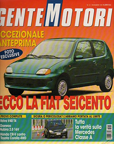  Gente Motori 12 dicembre 1997 Volvo V40 T4-Daewoo Nubira 2.0 16V-Honda CR-V