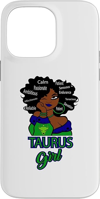 iPhone 14 Pro Max Taurus Zodiac Birthday Girl Tshirt Case