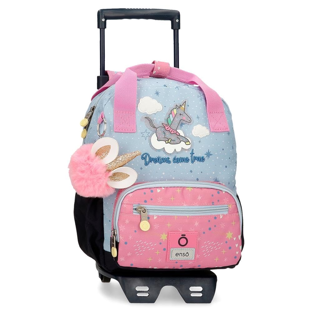 Enso Dreams come true Mochila Preescolar con Carro Multicolor 23x28x10 cms Poliéster