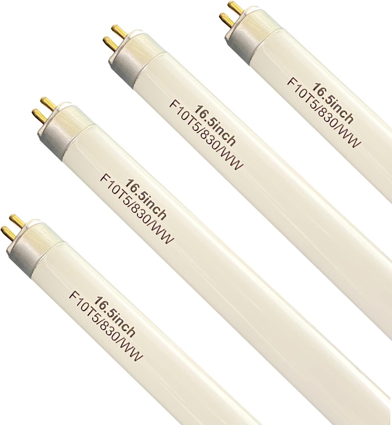 (4 Pack) 16’’ F10T5/830 Fluorescent Bulb Replacement for Jasco 10W 3000K Warm White Lamp for Under Cabinet, Counter Light Fixtures,16.5’’ Overall Length
