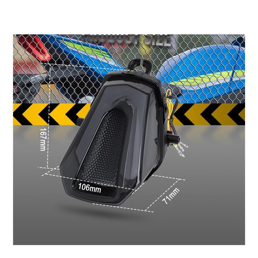 Luci Posteriori A LED Per Moto Luci Di Stop Indicatori Di Direzione Fanali Posteriori Per GSXR1000 2017, 2018, 2019, 2020, 2021 E 2022