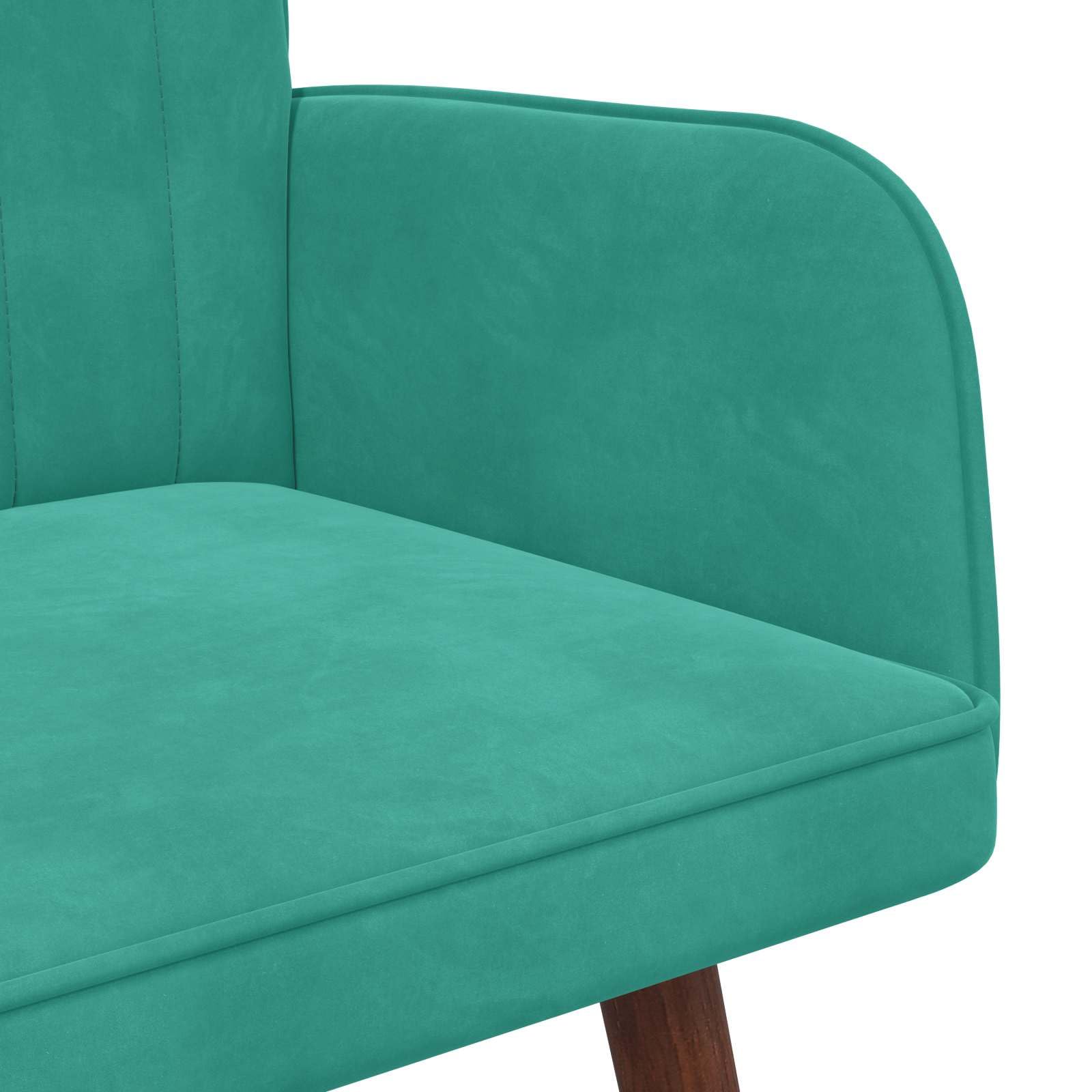 vidaXL Sofá de 2 Plazas Tuquesa 115 x 61 x 87 cm Terciopelo