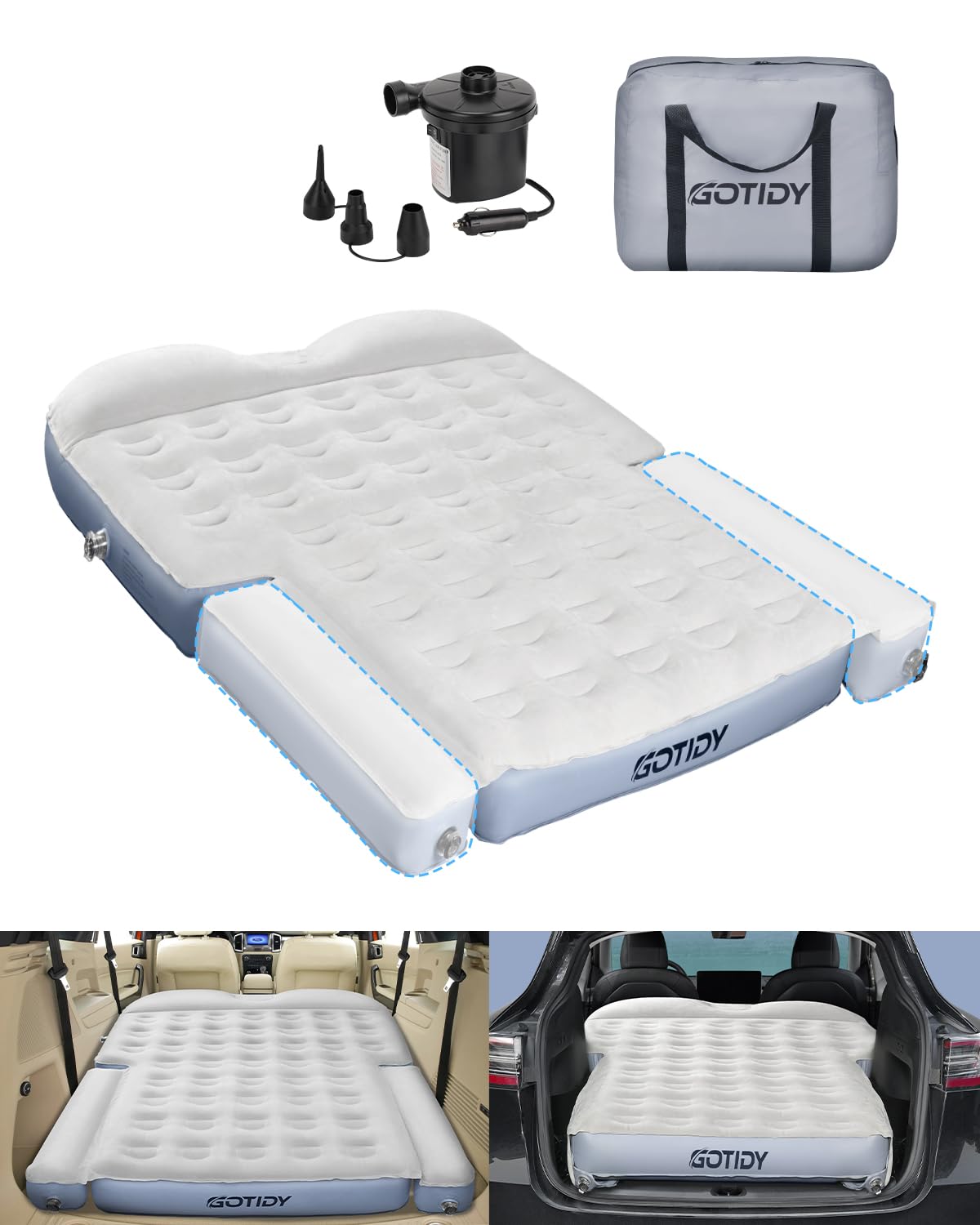 GOTIDY SUV Mattress Camping Bed, SUV Air Mattress Bed, Car Travel