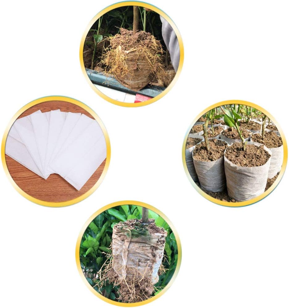 Yudesun 200 Pcs Biodegradable Plant Seedling Bags - Image 4