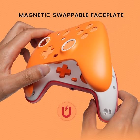 GameSir G7 SE Wired Controller for Xbox Series X|S, Xbox One & Windows 10/11, Plug and Play Gaming Gamepad with Hall Effect Joysticks/Hall Trigger, 3.5mm Audio Jack - Orange