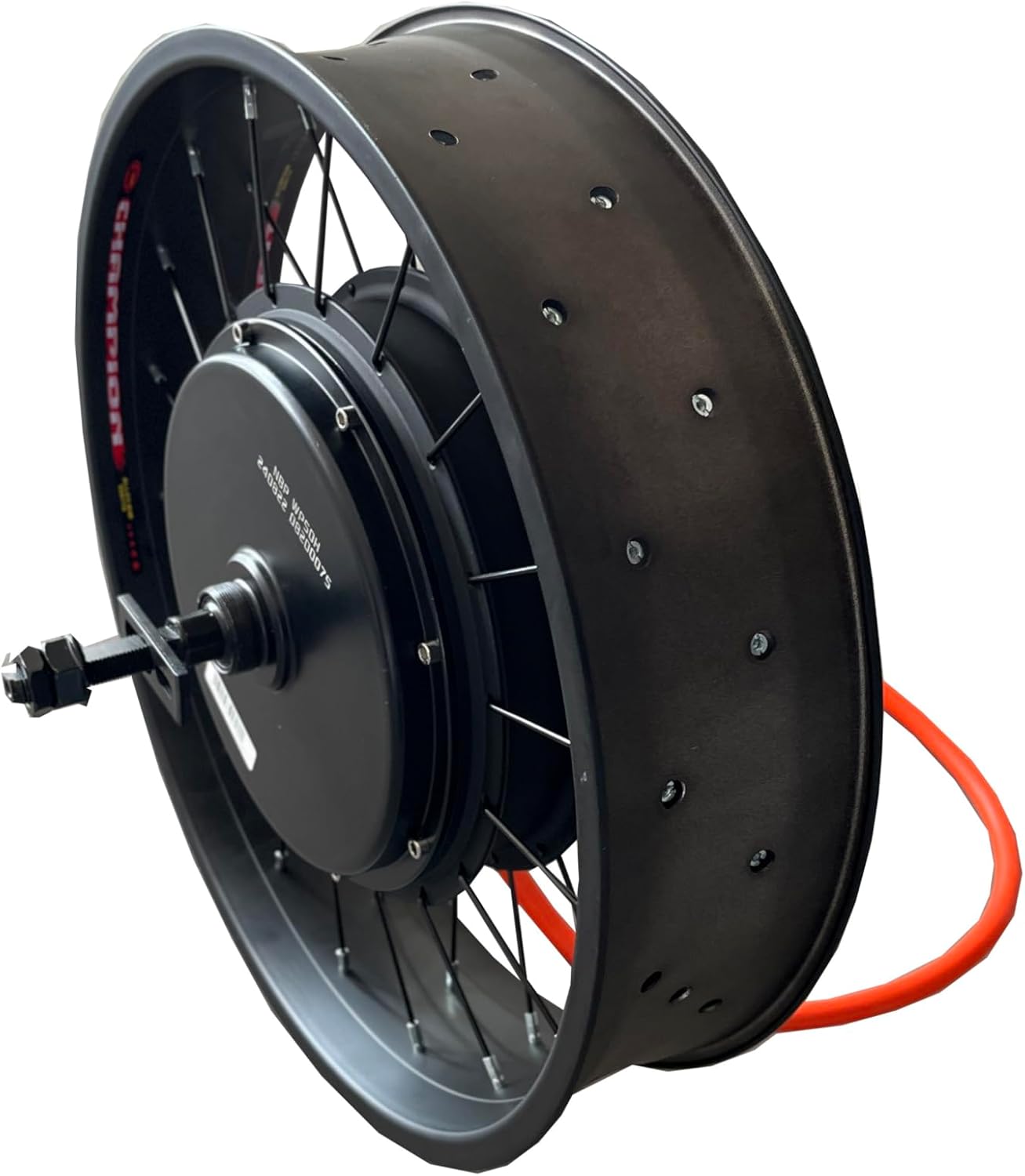 20 * 4.0 100mm Width Rim with QS 3T /3.5T/4T/5T 170mm Dropout 5000W Fat motorwheel with Single Freewheel (5T)