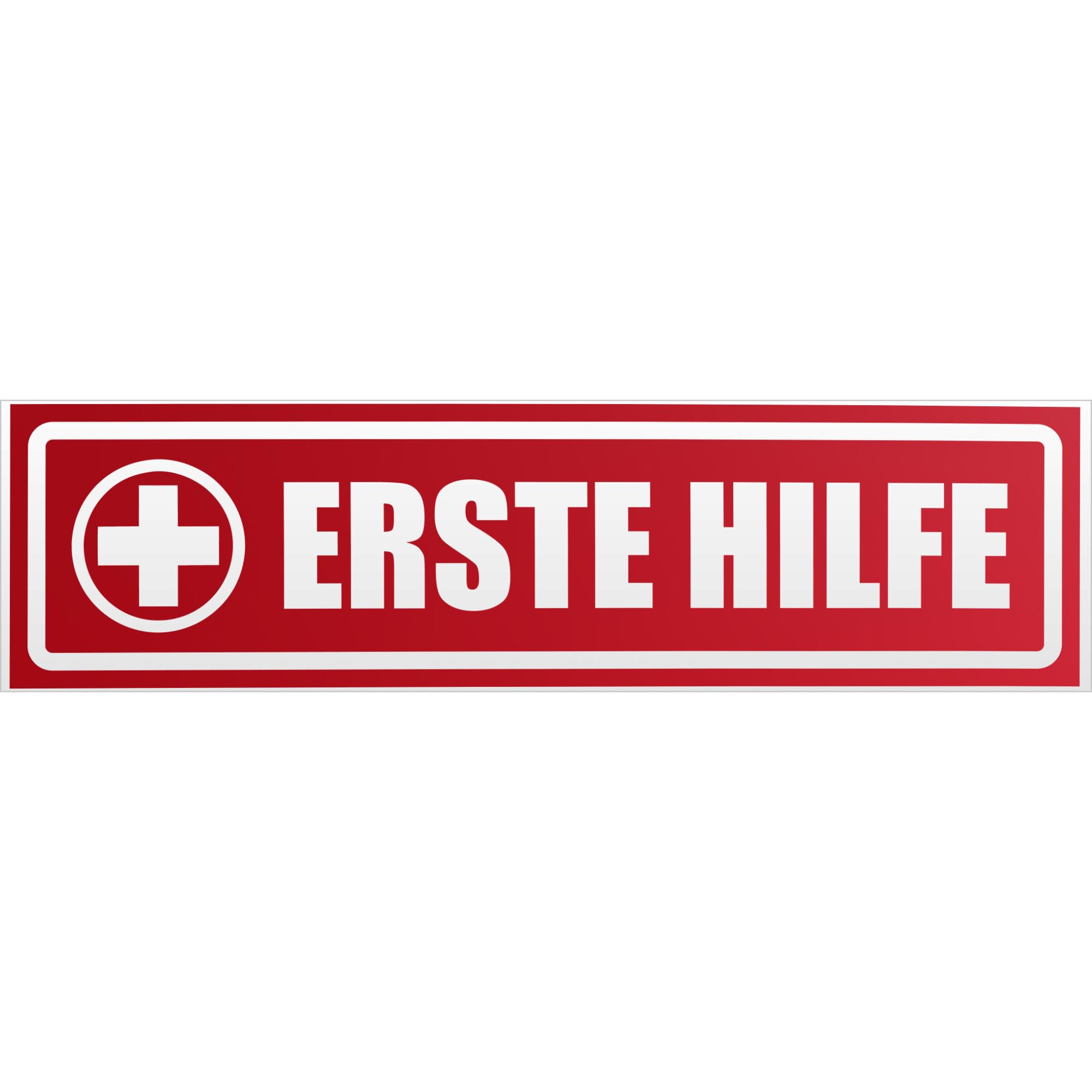 Kiwistar Magnetschild „Erste Hilfe“ – Reflektierend, Rot, 30 Cm, Magnetisch Für Auto & Metallflächen