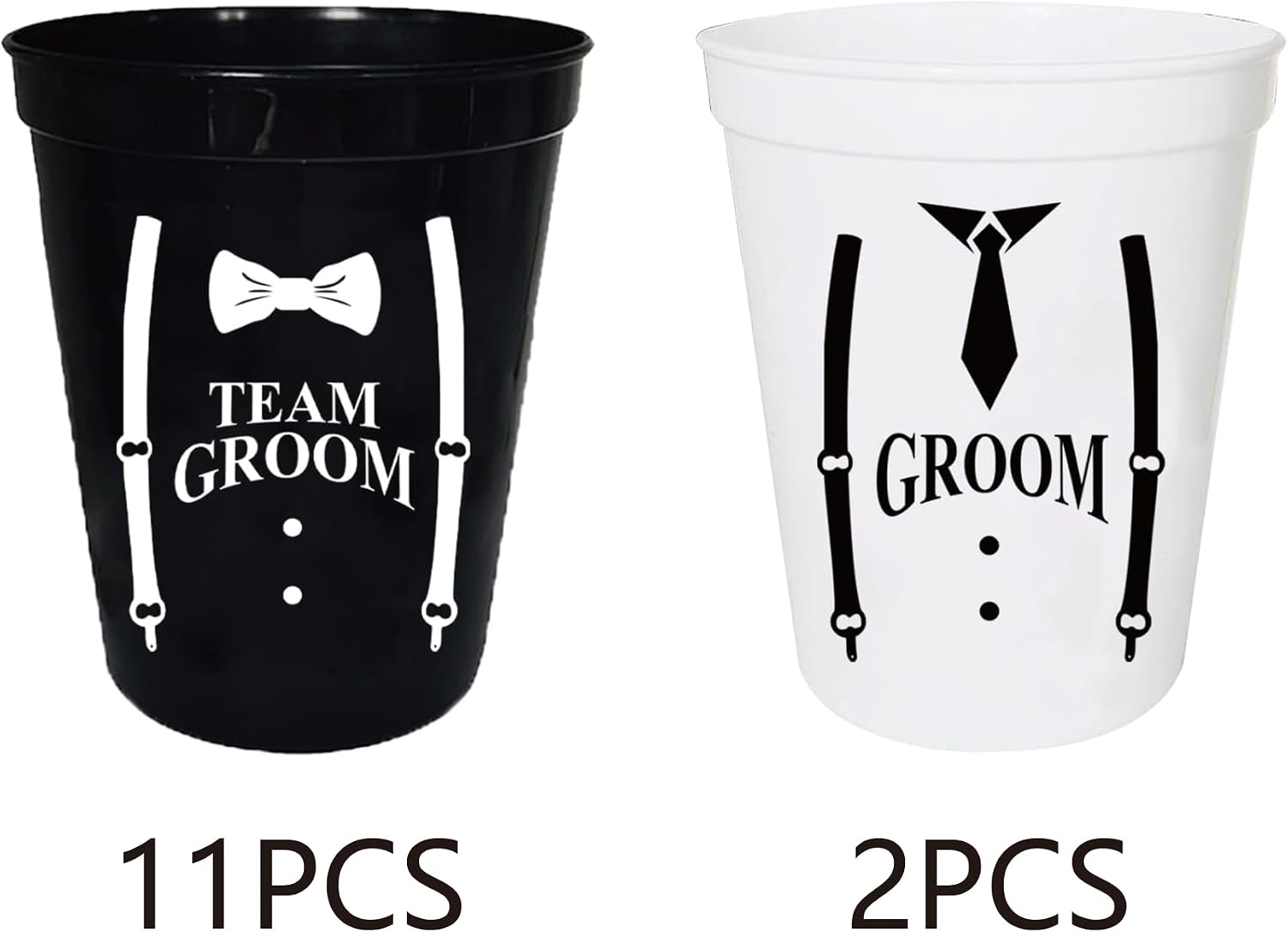 LADY&HOME 13 Packs Bachelor Party Team Groom Cups, Groom & Groomsman Cups for Groom party, Bachelor Party(Team groom)