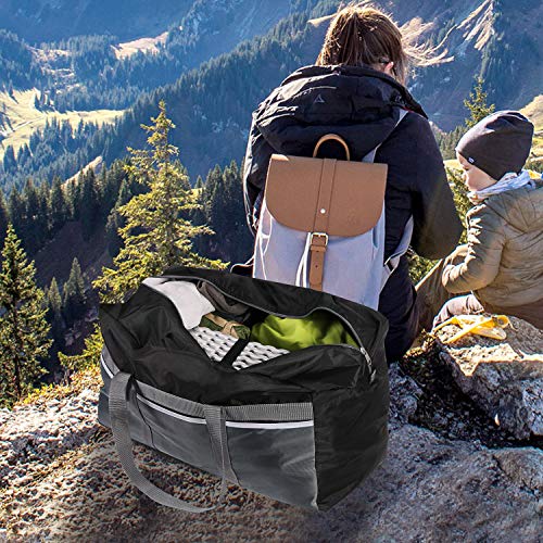 CAMPMAX 96L Extra Large Duffle Bags for Men and Women, Sturdy Oxford Lightweight Foldable Travel Duffel Bag 30x12x16 Inches, Black