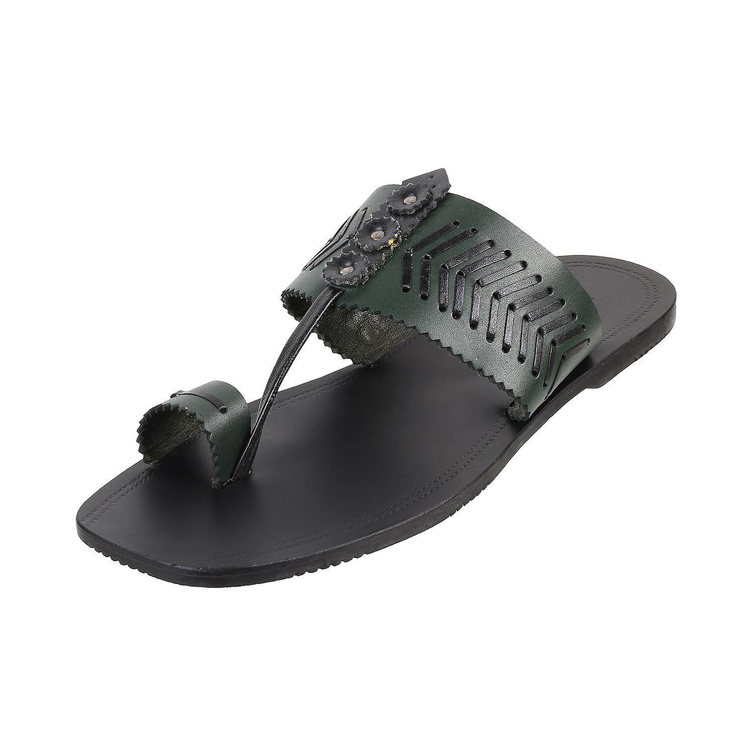 Mochi Men Green Flat Kolhapuri Chappal UK/10 EU/44 (16-798) (B0C8TQ2745) Amazon Price History, Amazon Price Tracker