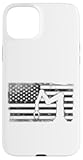 iPhone 15 Plus Robot Robotics Engineer American Flag Vintage Case