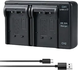 対応 デジタルカメラ用充電器 USB給電式 USB双充：LI-42B横式 8.4V ENEL 10 LI-40B FNP 45 K7006 6I8 [並行輸入品]