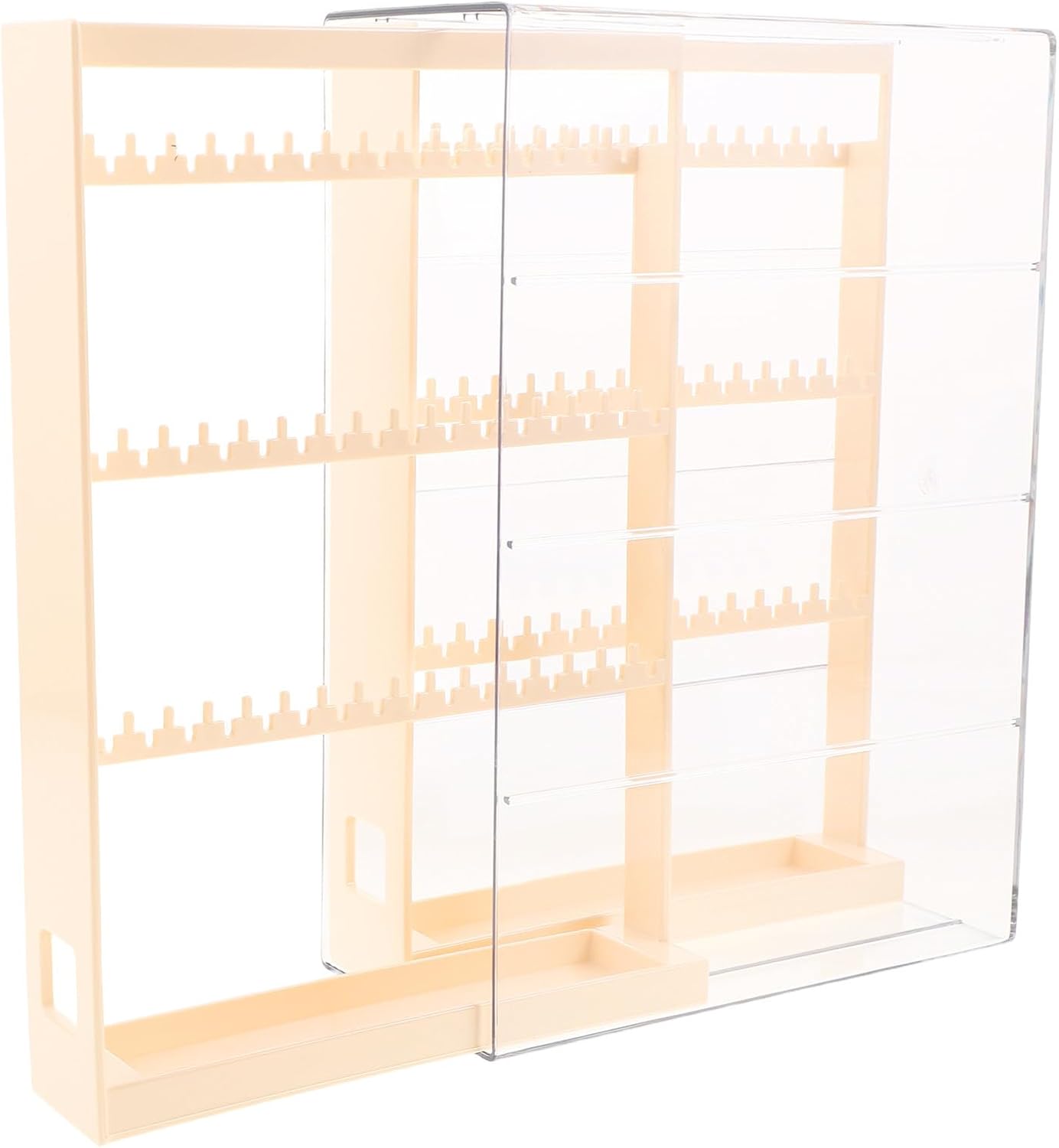 Beige Pet Jewelry Tower with Three Tiers for Necklace Storage