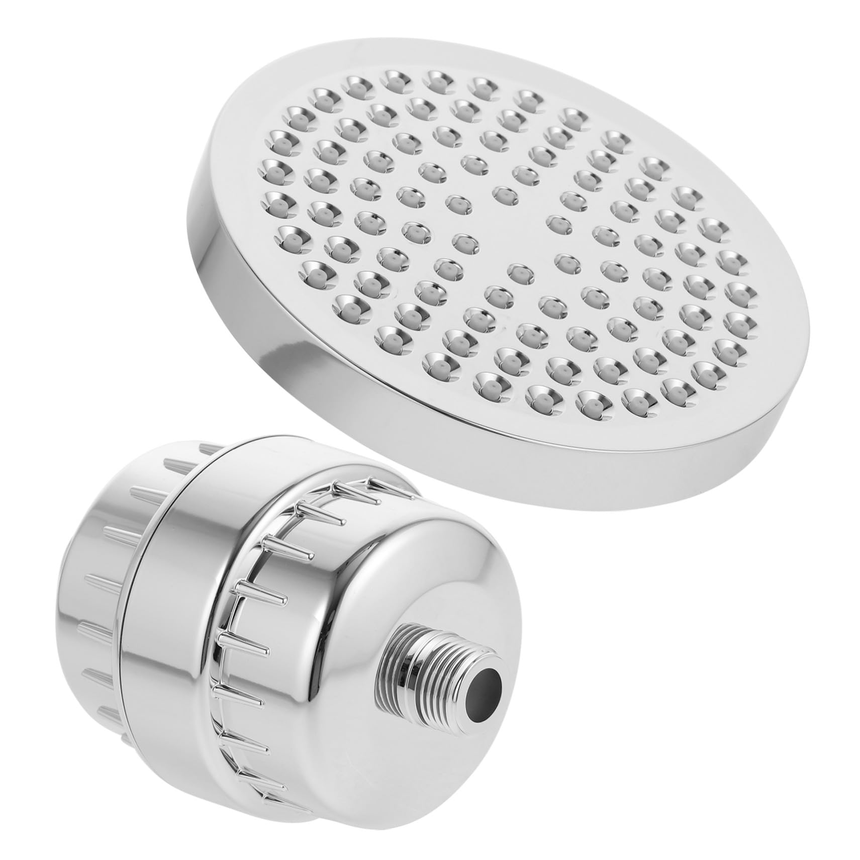 WOONEKY Filtro de Ducha 15 Niveles de Ajuste y Rotación de 360 Grados, Cabezal de Ducha Filtro Multi Capa para Agua Dura, Material Abs y Algodón, Fácil de Usar y Ajustable