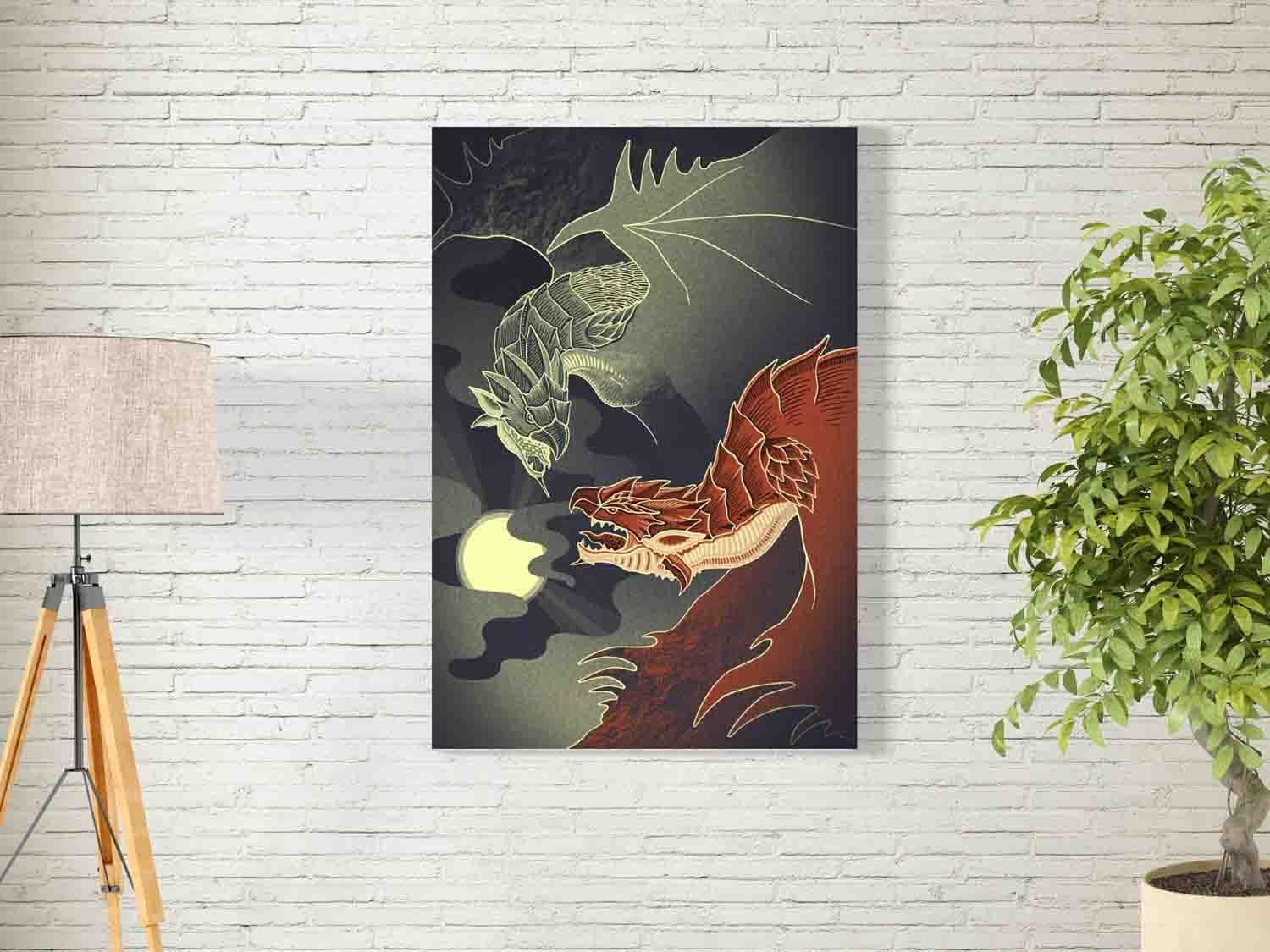 BPA® Monster Hunter World Game Wall Art For Decoration Easy To Hang, 55X80Cm, 1Pcs