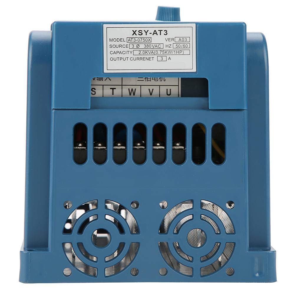 Variateur de fréquence triphasé 380VAC 3A Régulateur de vitesse 0,75kW pour contrôleur VFD de moteur triphasé 0,75kW