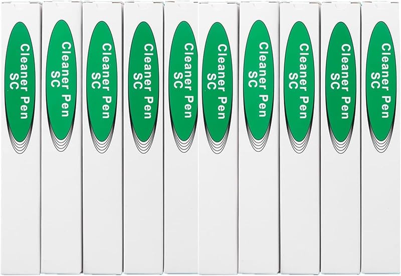 Fiber Optic Connector Cleaning Pen,10 PCS Fiber Optic Cleaner Pen for 2.5mm Ferrules SC,FC,ST,SC/APC and FC/APC, Achieve 800+ Cleanings