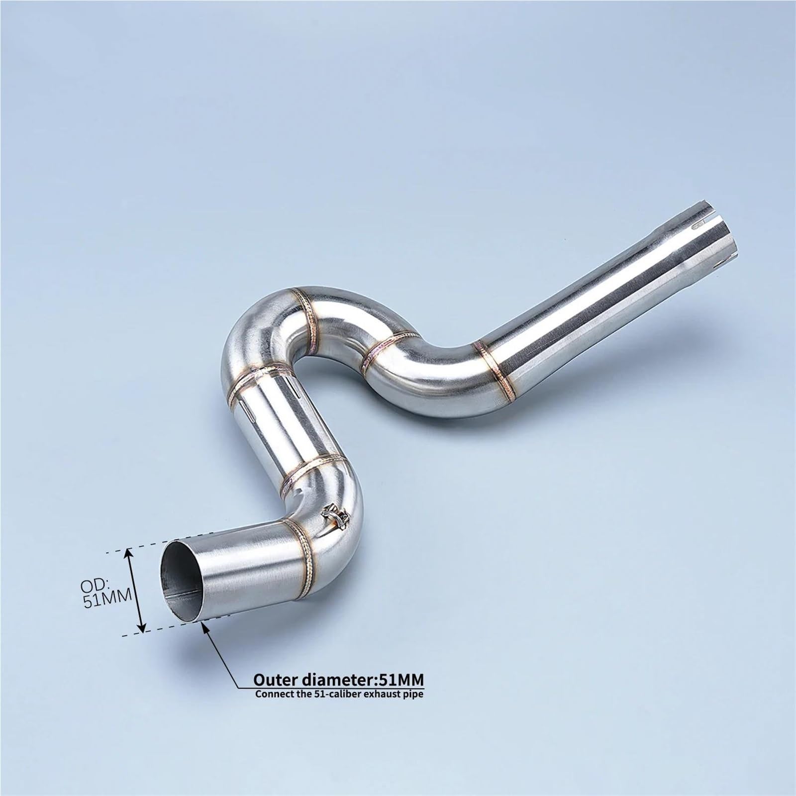 Mid-Link-Rohr Motorrad-Auspuff-Edelstahl-Schalldämpfer Für Benelli TRK502 2016 2017 2018 Pit Bike Mittelteilverbindung