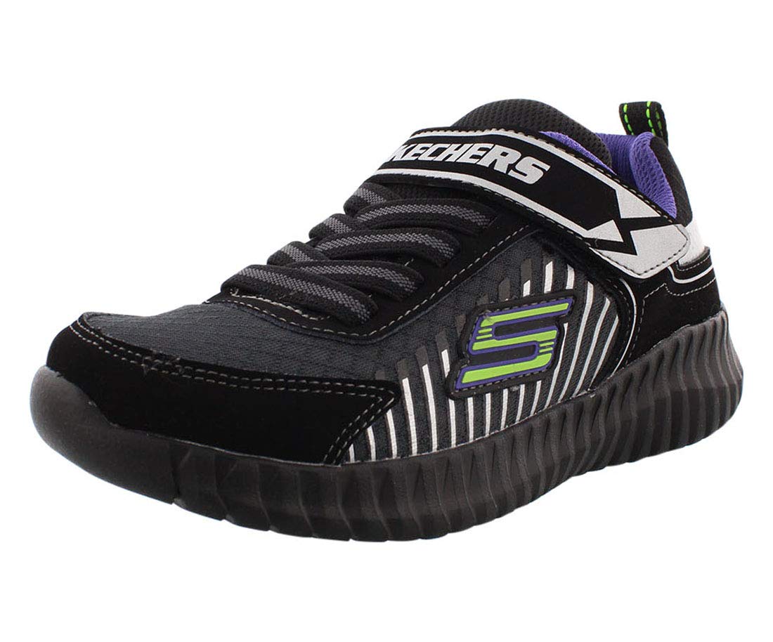 Skechers Elite Flex Spectropulse Boys Shoes Size 11, Color: Black/Purple