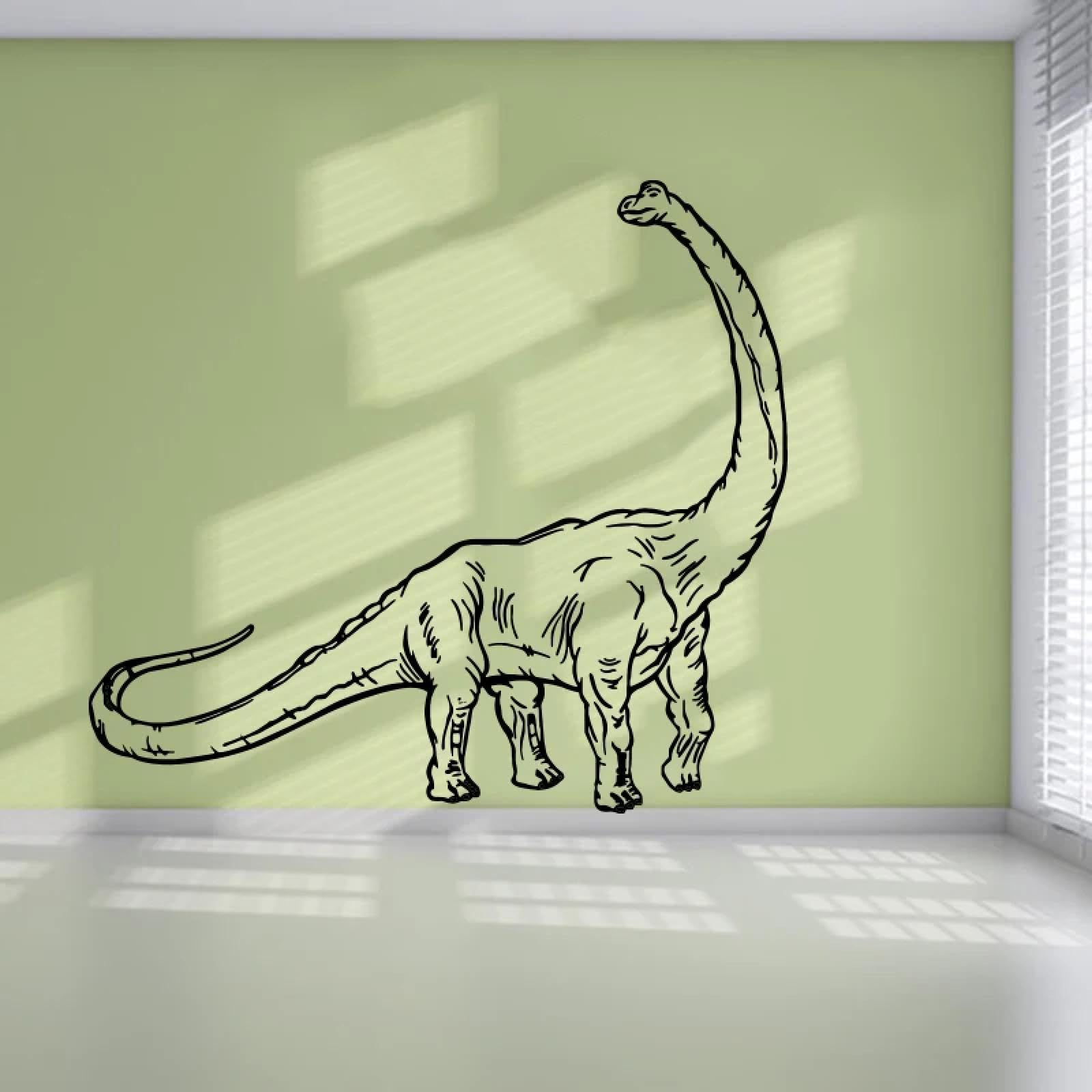 WEIMEIJIE Dinosaur Long-Necked Animal wall Stickers for Children's Rooms, playrooms, kindergartens, and Nurseries - Dinosaur wall Art Decals