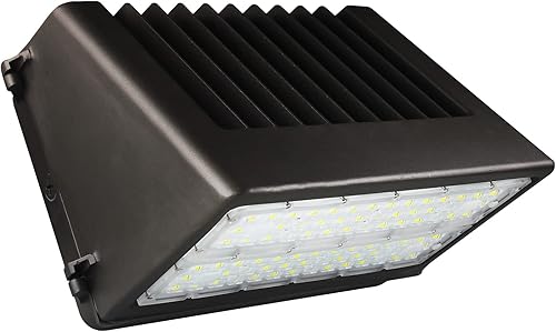 OSTEK Paquete de luz LED de pared de 100 vatios con corte completo 14000LM 5000K  Sustituye a haluro de metal de 400 vatiosHPS, paquete de pared de