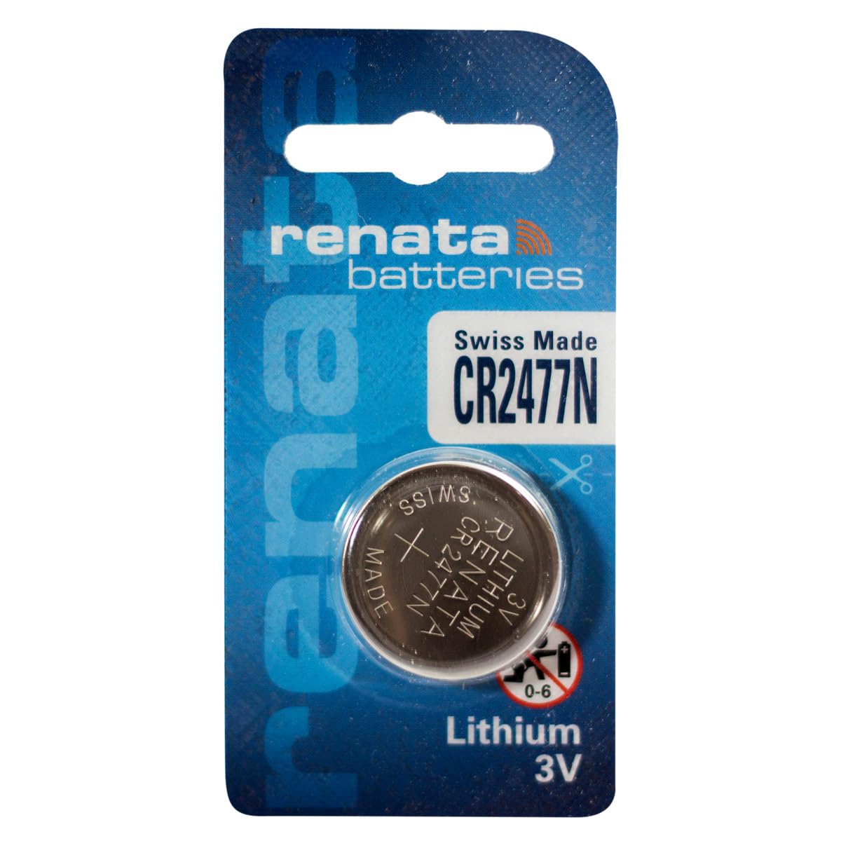 Renata CR2477N Lithium 3 Volt Battery Box of Six