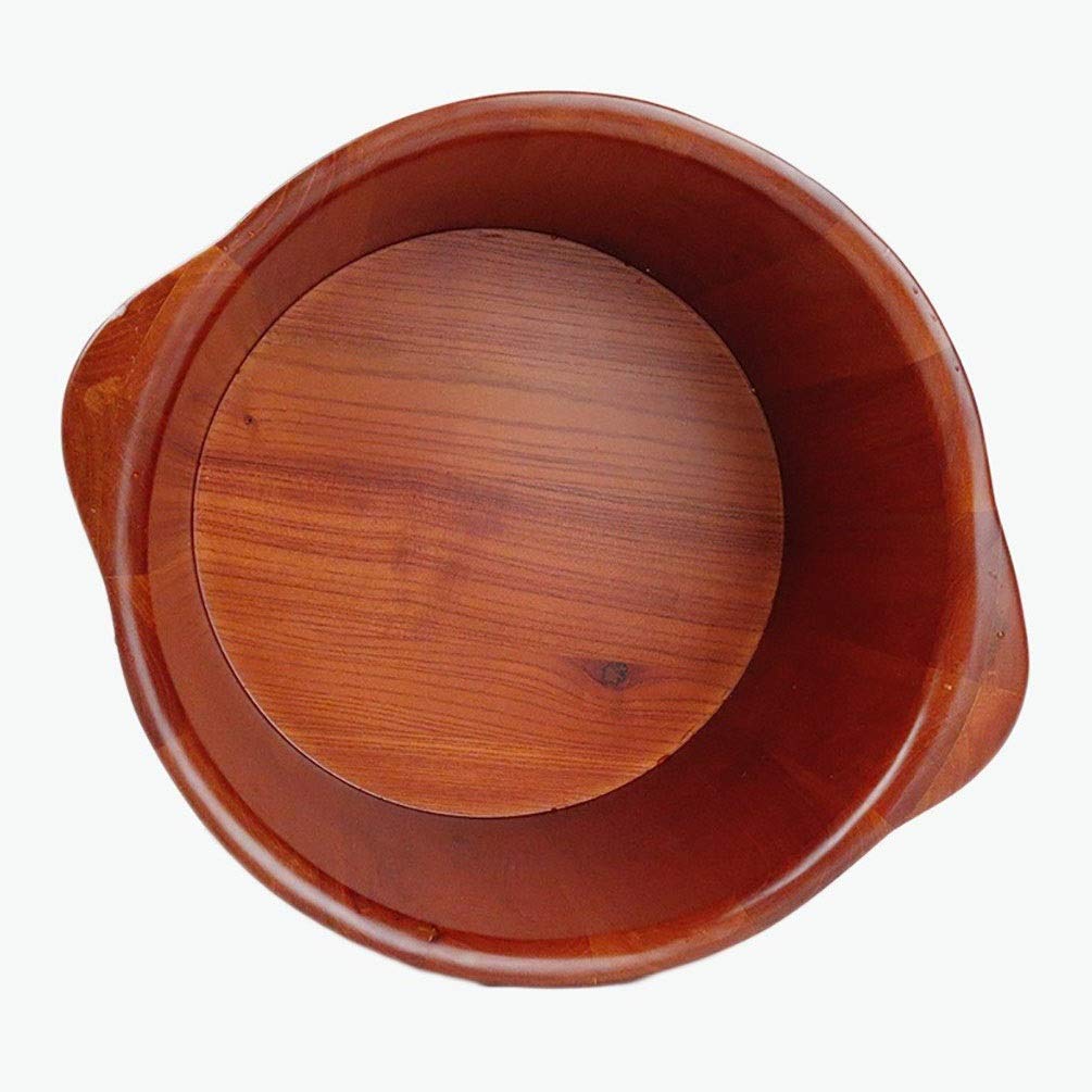 Pediluvio in botte di legno per pediluvio per adulti, vasca per piedi in ammollo, vasca idromassaggio per pediluvio, secchiello per immersione dei piedi, secchiello in legno per pedicure vision